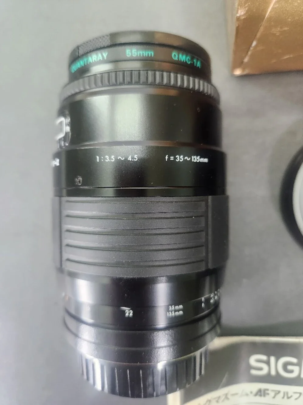 Vintage Sigma AF Zoom 35-135mm f/3.5-4.5 Lens for Minolta A-Mount – With Box